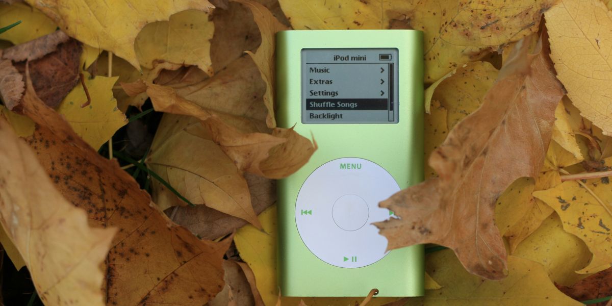 iPod Mini in the forest