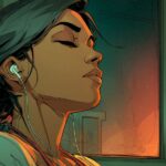 Woman listening to iPod