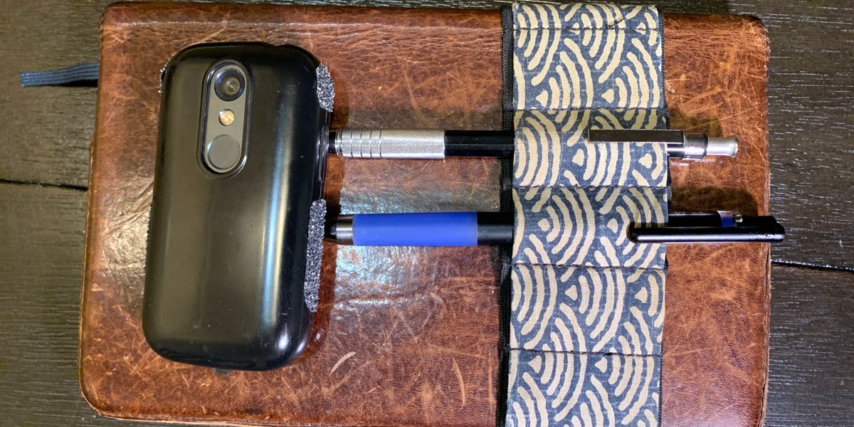 Phone on book